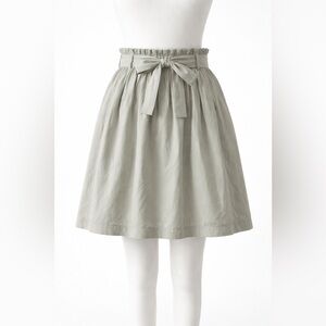 Theory Light Gray A-Line Skirt 100% cotton